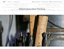 Tablet Screenshot of moebelrestauration-felchow.de